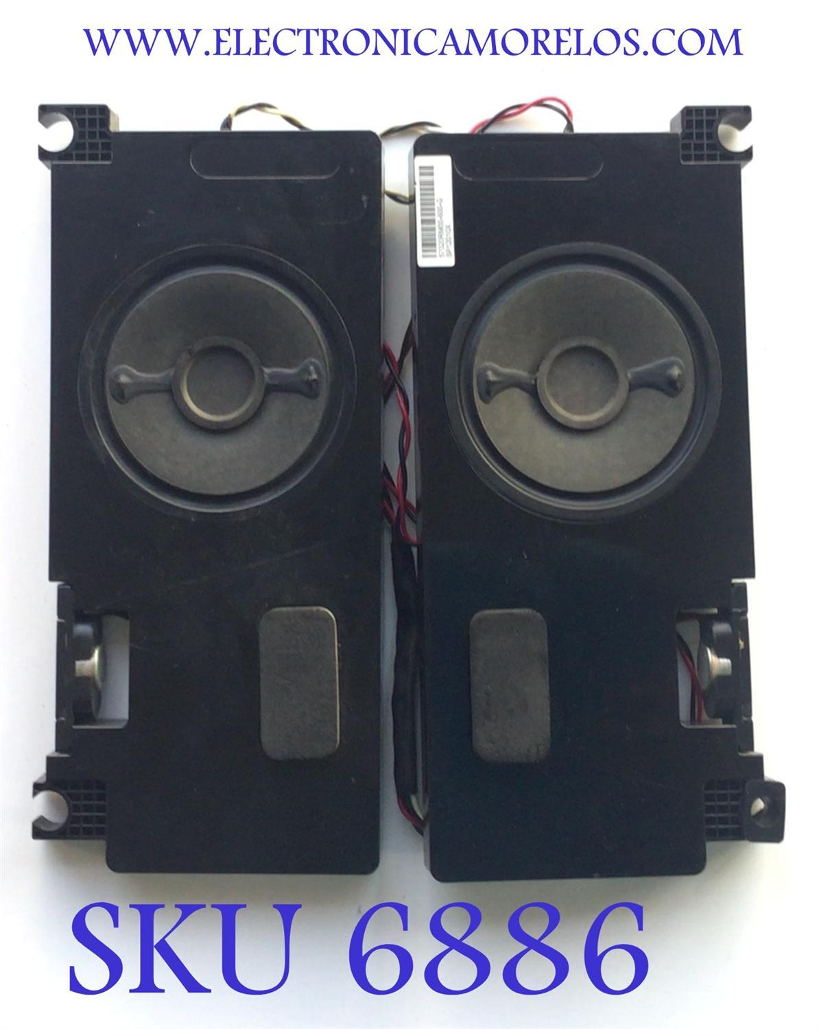KIT DE BOCINAS PARA TV VIZIO (2 PZ) / NUMERO DE PARTE 57020RM00-600-G / SP12010X / MODELO E601I-A3	